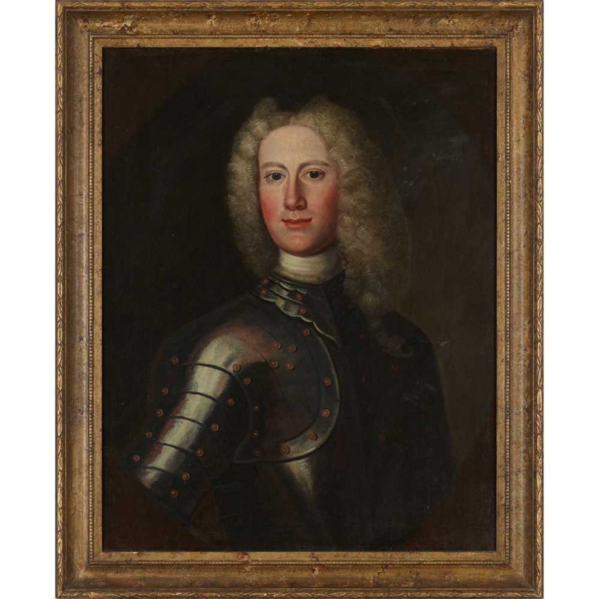 18TH CENTURY SCOTTISH SCHOOL PORTRAIT OF A YOUNG MAN IN ARMOUR - Image 2 of 3