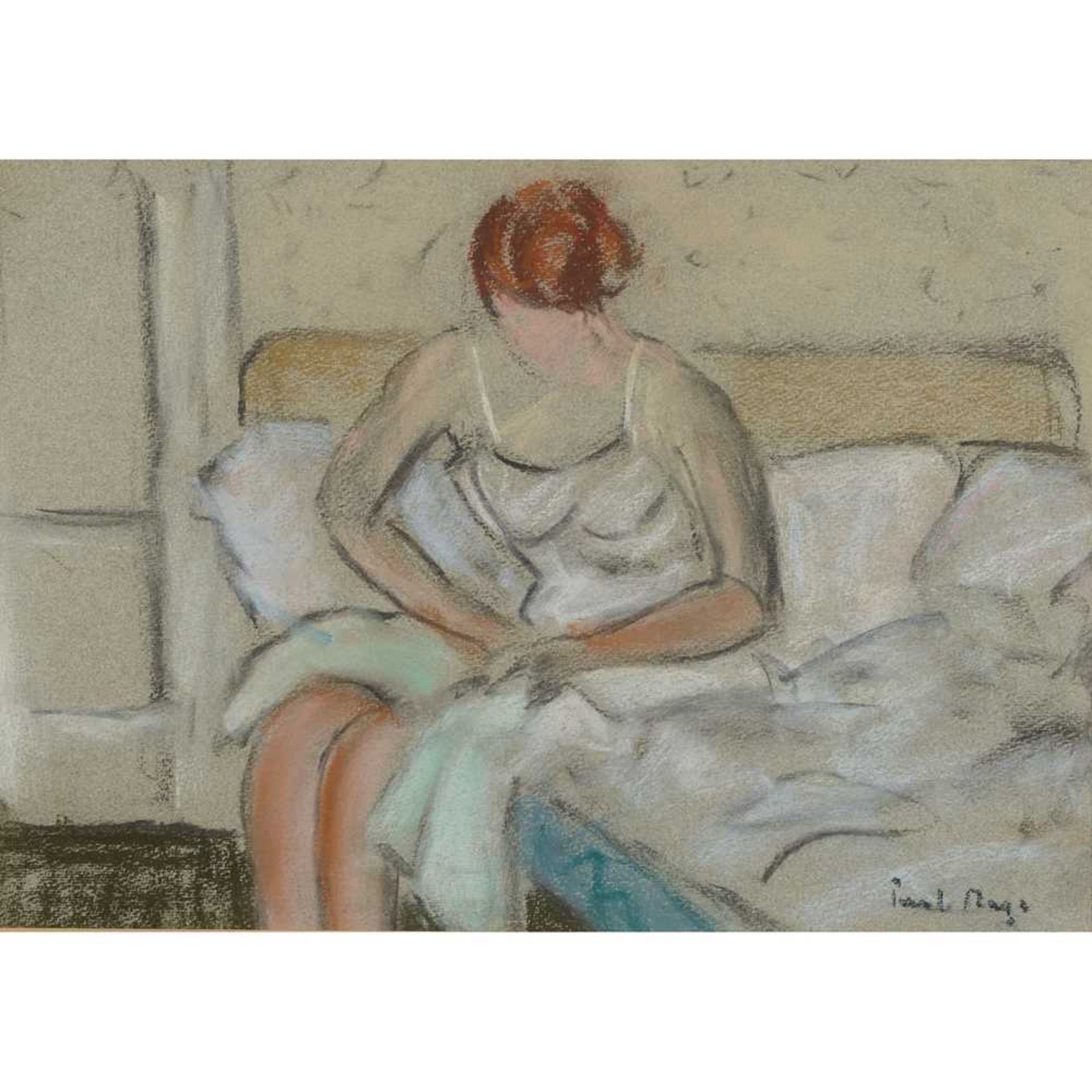 § PAUL LUCIEN MAZE (FRENCH 1887-1979) WOMAN SEATED
