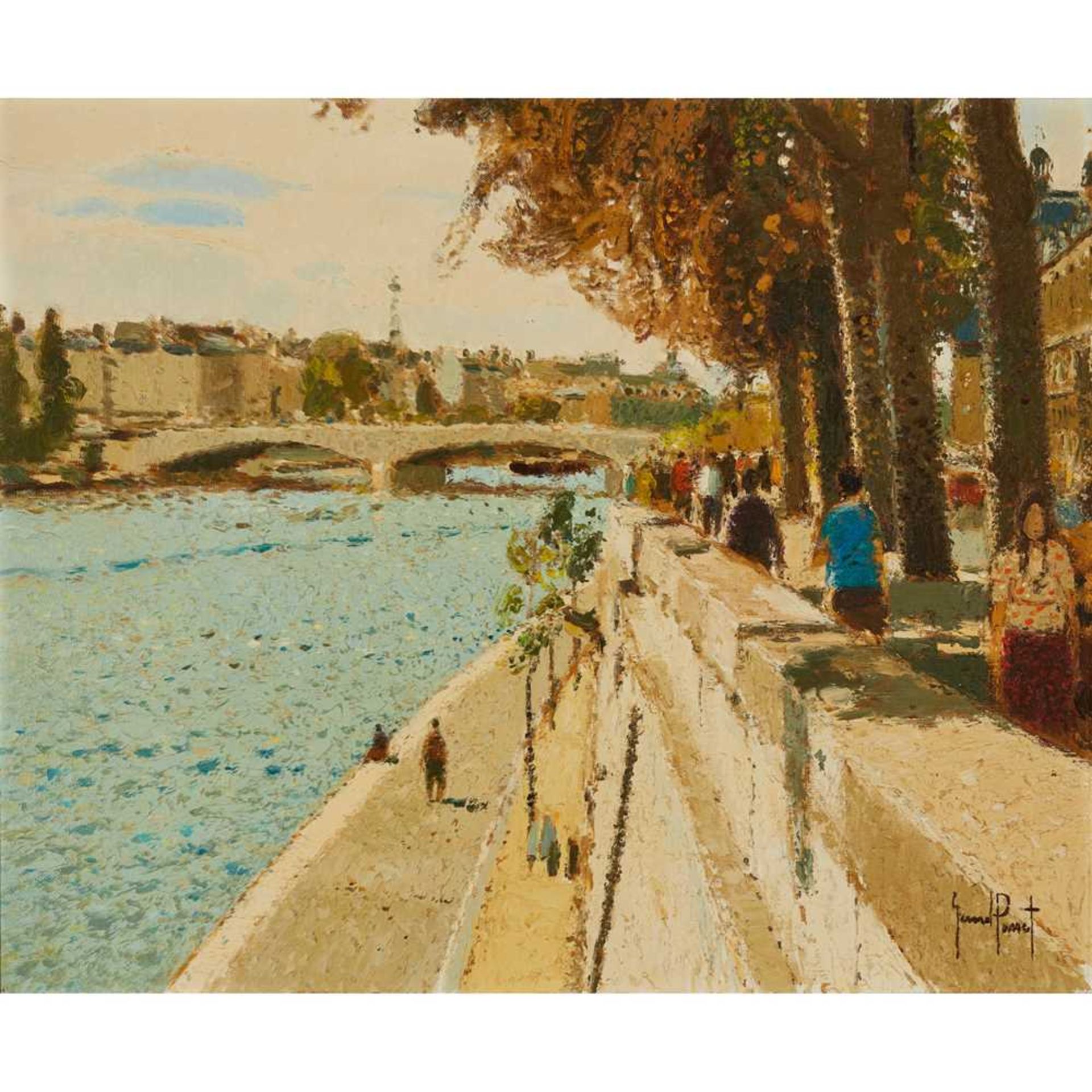 § GERARD PASSET (FRENCH 1936-2013) LES QUAIS DE PARIS