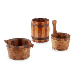 THREE LARGE SCOTTISH TREEN WARES