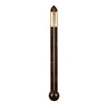 Y GEORGIAN LABURNUM STICK BAROMETER LATE 18TH/ EARLY 19TH CENTURY