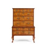 GEORGE II WALNUT CHEST-ON-STAND EARLY 18TH CENTURY