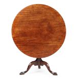 EARLY GEORGE III MAHOGANY LARGE TEA TABLE MID 18TH CENTURY