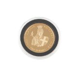 A commemorative cased gold proof £2 coin