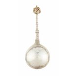 A late 17th-Century Swedish silver and parcel gilt spoon