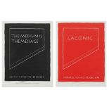 § IAN HAMILTON FINLAY (SCOTTISH 1925-2006) TWO PRINTS: 'THE MEDIUM IS THE MESSAGE' AND 'LACONIC' - 1