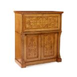 ENGLISH AESTHETIC MOVEMENT FREESTANDING BUREAU CABINET, CIRCA 1875