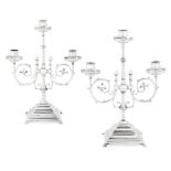 ENGLISH, MANNER OF JOHN HARDMAN & CO., BIRMINGHAM PAIR OF CANDELABRA, CIRCA 1870