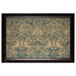 WILLIAM MORRIS (1834-1896) FOR MORRIS & CO. 'DOVE AND ROSE' PATTERN FRAMED PANEL, CIRCA 1879