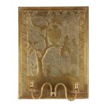 ENGLISH AESTHETIC MOVEMENT BRASS CANDLE SCONCE, CIRCA 1890
