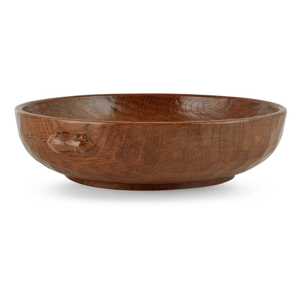 ROBERT ‘MOUSEMAN’ THOMPSON (1876-1955) LARGE BOWL, CIRCA 1960S-70S