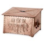 SCOTTISH GLASGOW SCHOOL LOG BOX, CIRCA 1900