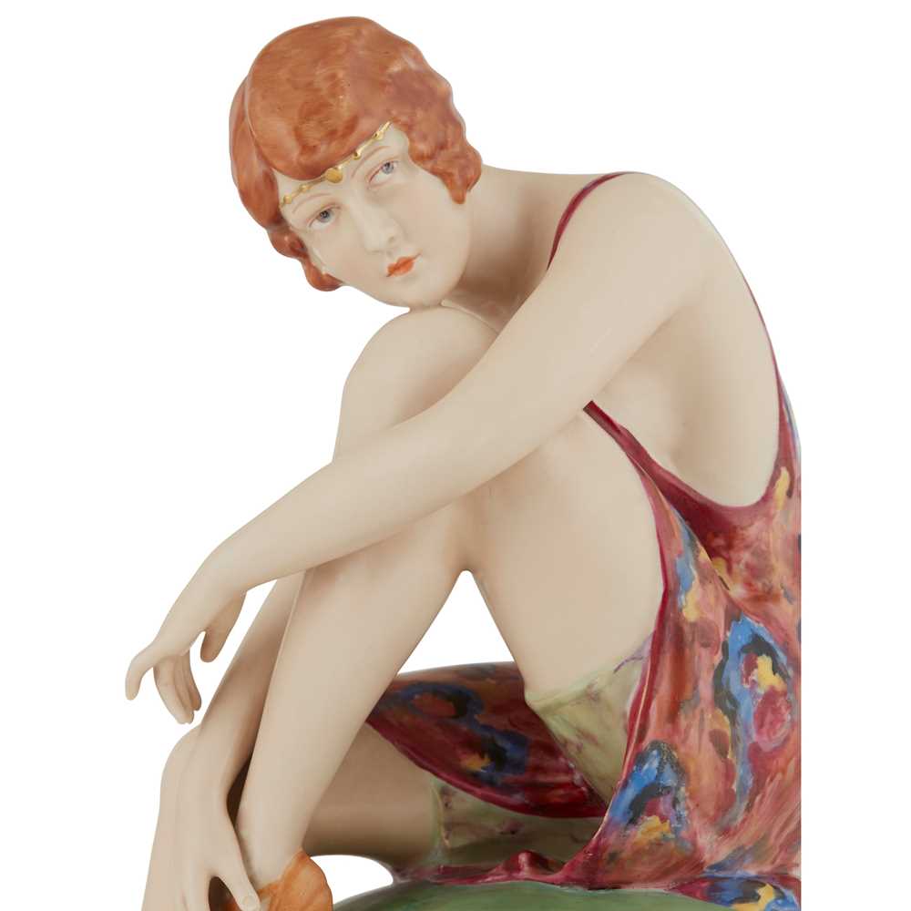 ROYAL DUX ART DECO FIGURE, CIRCA 1930 - Image 2 of 4