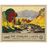 John Edmund Mace (1889-1952) The English Lakes, Derwentwater and Ashness Bridge
