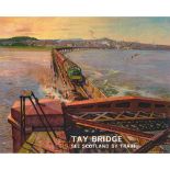 Terence Cuneo (1907–1996) Tay Bridge, See Scotland by Train