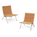 Poul Kjaerholm (Danish 1929-1980) for E. Kold Christensen Pair of 'PK22' Lounge Chairs