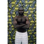 Leonce Raphael Agbojelou (Beninese, 1965-) Three Muscle Men Series Photographs, 2014