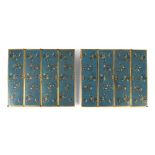 GROUP OF EIGHT CLOISONNÉ ENAMEL PLAQUES QING DYNASTY, 19TH CENTURY