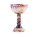 BLUE JOHN GOBLET LATE 19TH/ EARLY 20TH CENTURY
