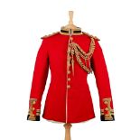 BRITISH MILITARY RED COAT AND BLACK FROCK COAT EARLY 20TH CENTURY
