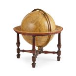 PAIR OF GEORGE III 9 INCH CELESTIAL AND TERRESTRIAL GLOBES BY WILLIAM BARDIN CIRCA 1785