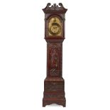 SCOTTISH CARVED OAK LONGCASE CLOCK, BY ANDREW BAIRD, KILBRYDE 19TH CENTURY