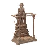 SCOTTISH VICTORIAN ADMIRAL NELSON CAST-IRON UMBRELLA STAND, BY JONES & CAMPBELL LATE 19TH CENTURY