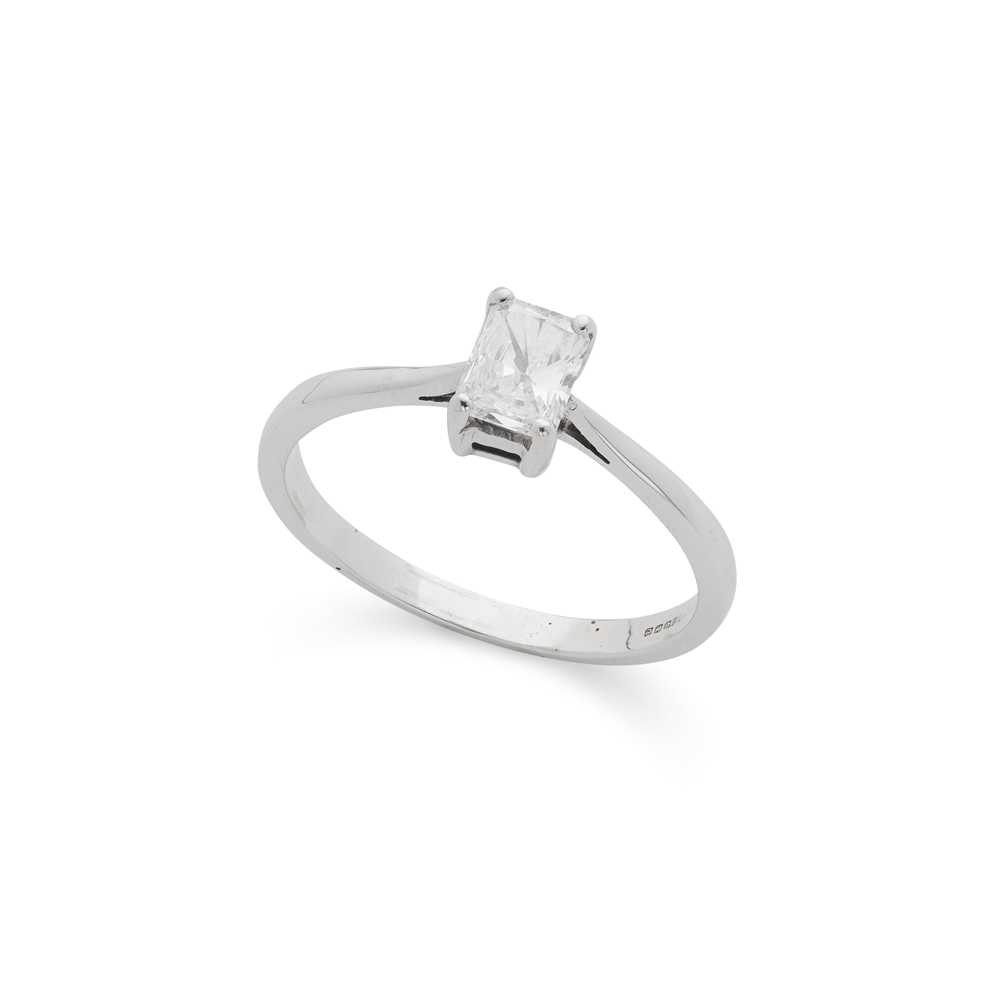 A diamond single-stone ring