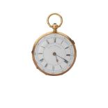 An 18ct gold marine chronometer pocket watch