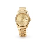 Rolex: an 18ct gold wristwatch