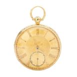 An 18ct gold pocket watch