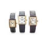 Y Must de Cartier: three wristwatches