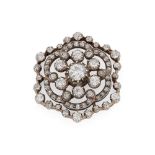 Carrington & Co: A late 19th century diamond brooch