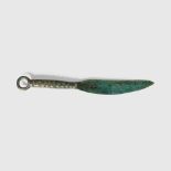 BRONZE AGE KNIFE CENTRAL EUROPE, C. 1200 - 1000 B.C.