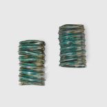 PAIR OF BRONZE AGE SPIRAL BANGLES CENTRAL EUROPE, 1200 - 900 B.C.