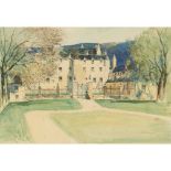 SIR DAVID YOUNG CAMERON R.A., R.S.A., R.W.S., R.S.W., R.E. (SCOTTISH 1865-1945) TRAQUAIR HOUSE, PEEB