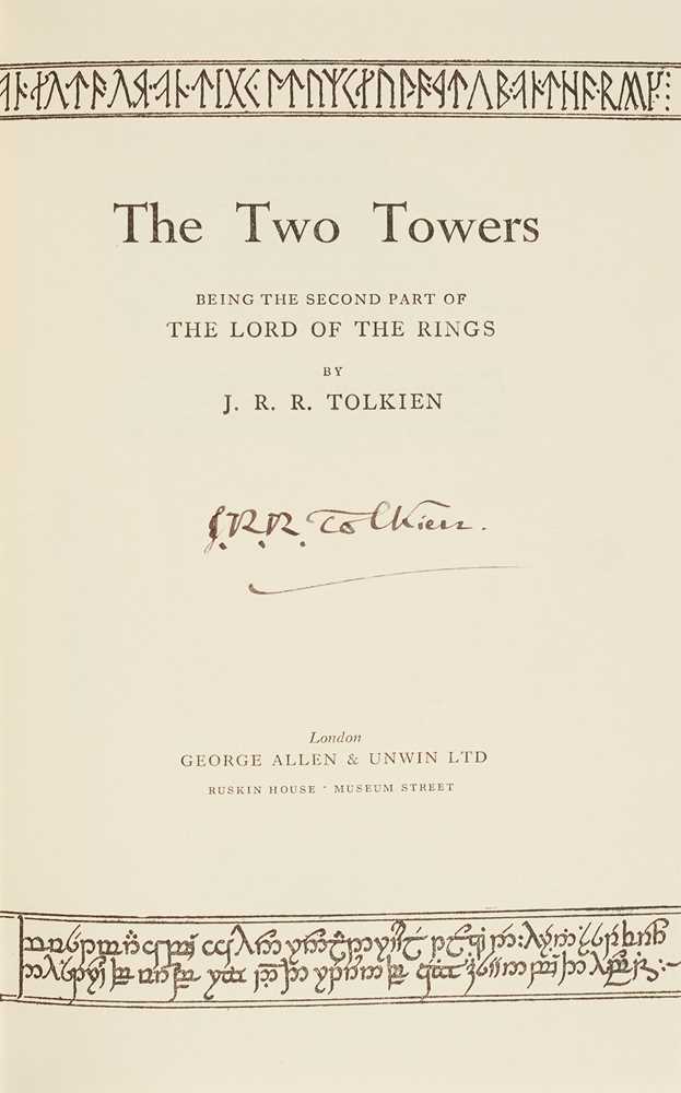 Tolkien, J. R. R. (1892-1973) The Lord of the Rings, signed by Tolkien in each volume - Image 3 of 7