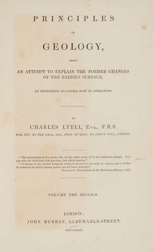 Lyell, Charles Principles of Geology - Image 3 of 3