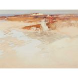 § SIR WILLIAM RUSSELL FLINT P.R.A., P.R.W.S., R.S.W., R.O.I., R.E. (SCOTTISH 1880-1969) ROCKS AND PO