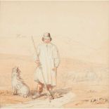 19TH CENTURY BRITISH NAIVE SCHOOL THE BOY SHEPHERD