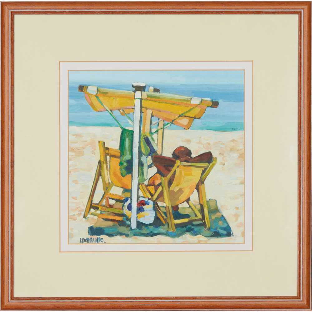 § LIN PATTULLO (SCOTTISH 1949-) SUN LOUNGER - Image 2 of 3