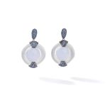 A pair of gem-set earrings