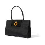 Dior: A black O shoulder bag