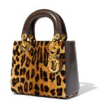 Dior: A leopard print Mini Lady Dior