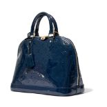 Louis Vuitton: A Grande Bleu Vernis Alma PM