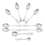 BANFF - A COLLECTION OF SCOTTISH TEASPOONS GEORGE ELDER