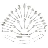 A COLLECTION OF SCOTTISH PROVINCIAL FLATWARE DUMFRIES, DUNDEE, ELGIN, PAISLEY, PERTH