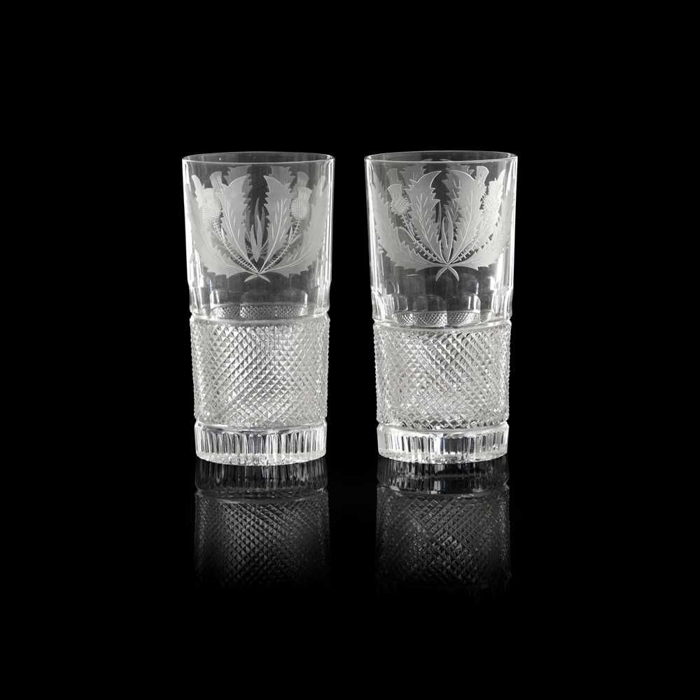 A SUITE OF EDINBURGH CRYSTAL 'THISTLE' PATTERN GLASS 20TH CENTURY - Image 7 of 10