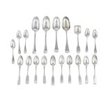ABERDEEN - A COLLECTION OF SCOTTISH PROVINCIAL FLATWARE