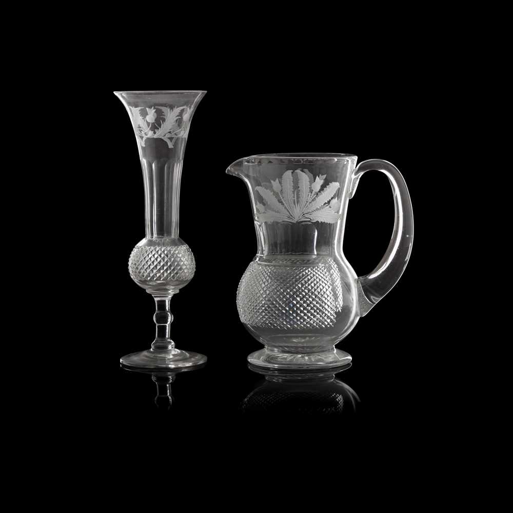 A SUITE OF EDINBURGH CRYSTAL 'THISTLE' PATTERN GLASS 20TH CENTURY - Image 3 of 10